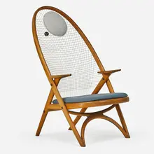 Racket chair by Helge Vestergaard Jensen, Denmark, sold Jan 2018