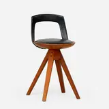Swivel stool by Edvard and Tove Kindt-Larsen, Denmark, sold Jan 2018