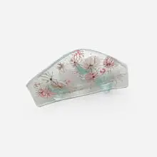 Frances and Michael Higgins, Footed bowl, c. 1960, fused glass with gilding