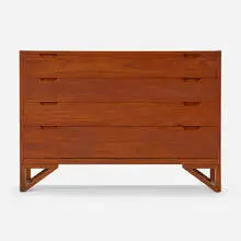 Cabinet by Svend Langkilde, c. 1960, teak, sold Aug 2023