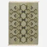 Judith Johansson, Flatweave carpet, c. 1955, hand-woven wool