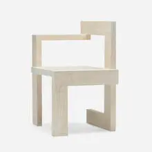 Chair by Gerrit Rietveld, c. 2000, lacquered maple, sold Aug 2023