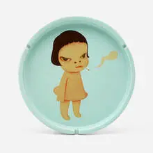 Yoshitomo Nara, Too Young To Die, 2002, transfer-printed porcelain