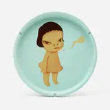 Too Young To Die by Yoshitomo Nara, 2002, transfer-printed porcelain, sold Aug 2023