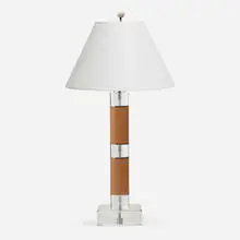 Table lamp by Modern, acrylic, enameled steel, chrome-plated steel, sold Aug 2023