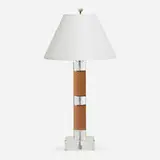 Table lamp by Modern, acrylic, enameled steel, chrome-plated steel, sold Aug 2023