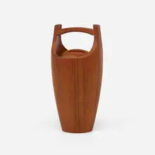Ice bucket by Jens Quistgaard, c. 1960, teak, sold Aug 2023