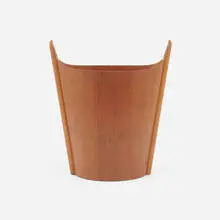 Wastepaper basket by Ltd. Norwood, c. 1965, teak, sold Aug 2023