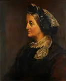 Portrait of a lady thought to be Lady Sarah Hay Williams, bust length by English School, late 19th Century, oil on panel, sold Feb 2015