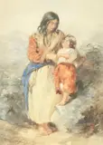 'The Irish Mother' by Alfred Downing Fripp, watercolour, sold Feb 2015
