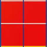 Aus: „Rot, Gelb, Blau, Weiß by Imi Knoebel, 1995, 3 Farbserigrafien, jeweils auf leichtem Karton, sold Dec 2017