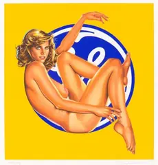 Gee Gee by Mel Ramos, 1997, Farblithografie auf Papier, sold Jul 2020
