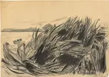 Uferlandschaft am Schwielowsee by Karl Hagemeister, Um 1920, Kohle auf Velin, sold Jun 2019