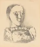 Le chandail brodé by Pablo Picasso, 1953, Lithografie auf Arches-Velin, sold Aug 2020