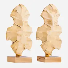 Pair of leaf table lamps by Willy Daro, Belgium, sold Jan 2018
