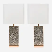 Pair of table lamps by Georges Mathias, Belgium, sold Jan 2018