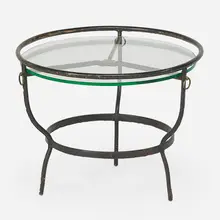 Occasional table by attribution Jacques Adnet, France, sold Jan 2018