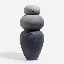 Vase by Tue Poulsen, 2007, glazed porcelain, sold Aug 2023