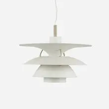 Hanging lamp, model PH 6 by Poul Henningsen, 1979 / 1980, enameled aluminum, aluminum, sold Aug 2023
