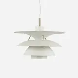 Hanging lamp, model PH 6 by Poul Henningsen, 1979 / 1980, enameled aluminum, aluminum, sold Aug 2023
