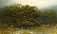 'A Wooded Vale' by Peter Deakin, oil on canvas, sold Feb 2015