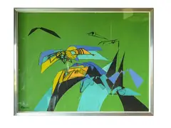 La grotta nell'universo 1974 by Paolo Favaro, oil on canvas, offered Oct 2026