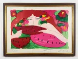 Watermelon by Ting Walasse, litograph, offered Oct 2026