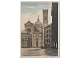 Piazza San Giovanni 1966 by Abramo Scortecci, mixed media on paper, offered Oct 2026