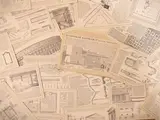 24 Cartoline illustrate (2a Serie) di Firenze antica by Corinto Corinti, 24 loose postcards with frontispiece folded into three parts that collects them, offered Sep 2026