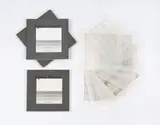 Agnes Martin - Paintings and Drawings 1974-1990 by Agnes Martin, 1991, Original-Kartonmappe mit 10 Farblithografien, jeweils auf Pergamentpapier, Ausstellungskatalog und gebundene Broschüre, sold Jan 2022
