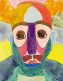 Porträt“. 1920er-Jahre by Paul Goesch, Aquarell und Tuschfeder auf Papier, sold Jun 2018