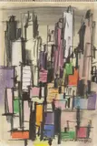 Ohne Titel by Xanti Schawinsky, 1955, Farbkreide auf Papier (aus einem Skizzenblock), sold Jun 2018