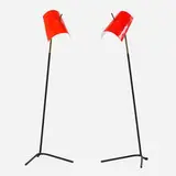 Pair of Claritas floor lamps by Vico Magistretti and Mario Tedeschi, Italy, sold Jan 2018