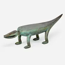 Alligator bench by Judy Kensley McKie, sold Jan 2018