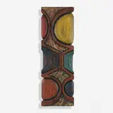 Wall sculpture by Western International Trading Co., c. 1965, carved and painted pine, sold Aug 2023