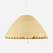 Bubble lamp by George Nelson & Associates, 1952, sprayed fiberglass over metal frame, steel, sold Aug 2023
