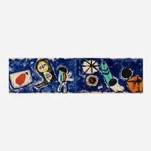 Nocturne poster by Joan Miró, lithograph in colors, sold Aug 2023