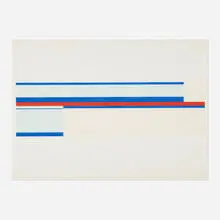 Untitled by Ilya Bolotowsky, c. 1970, screenprint in colors, sold Aug 2023