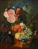 Still life of flowers by Paul Theodor van Brussel, oil on canvas, sold Feb 2015