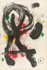 Le Vendangeur by Joan Miró, 1964, Farblithographie auf Velin, sold Nov 2015