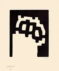 Harvard II by Eduardo Chillida, 1977, Holzschnitt auf auf Velin, sold May 2014