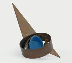 Ohne Titel by Bernhard Heiliger, 1986, Eisen, teilweise farbig gefaßt, sold Nov 2014