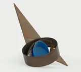 Ohne Titel by Bernhard Heiliger, 1986, Eisen, teilweise farbig gefaßt, sold Nov 2014