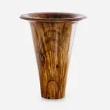Fine and tall Streaked Georgia Pine flaring vase by Philip Moulthrop, sold Jan 2018
