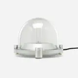 Ampoule table lamp by Elio Martinelli, c. 1980, glass, aluminum, sold Aug 2023