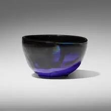 Bowl by Toshiko Takaezu, c. 1995, glazed porcelain, sold Aug 2023