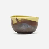 Bowl by Toshiko Takaezu, c. 1985, glazed porcelain, sold Aug 2023