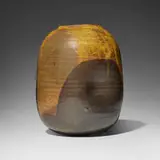 Vase by Toshiko Takaezu, c. 1980, glazed porcelain, sold Aug 2023