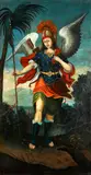 Archangel Michael by Italian School, oil on canvas, sold Feb 2015