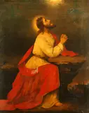 Christ in the Garden of Gethsemane by Continental School, oil on canvas, sold Feb 2015